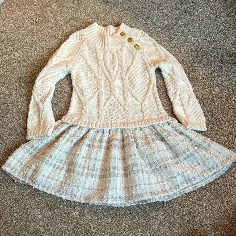 Girls’ Sweater Dress, Size 4